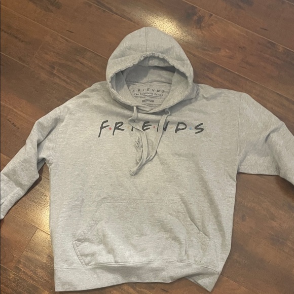 FRIENDS Sweaters - FRIENDS Light Gray Hoodie Sweater